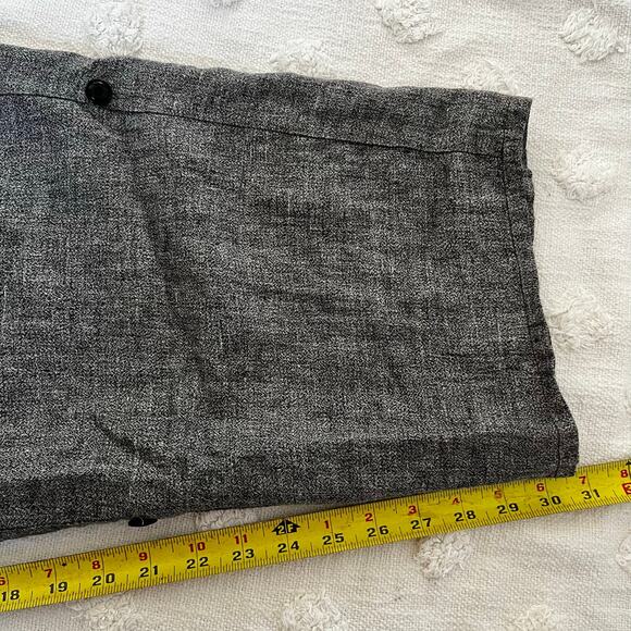 Vintage Flax by Jeanne Engelhart Gray Trouser Pants high Waisted Minimal Size M - Picture 6 of 9